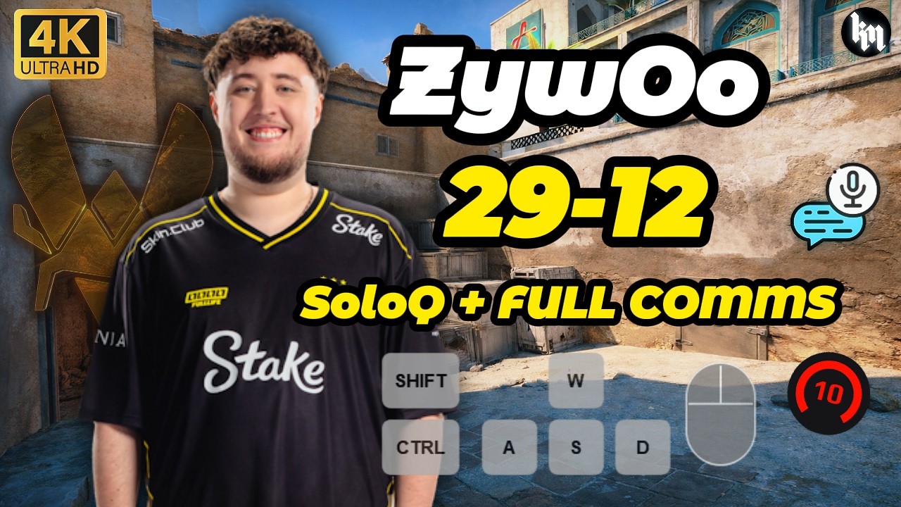 ZywOo (29-12) w/rewen + FULL COMMS | Keystrokes ON | avg 2850 Elo | Ep.28 #cs2 #zywoo