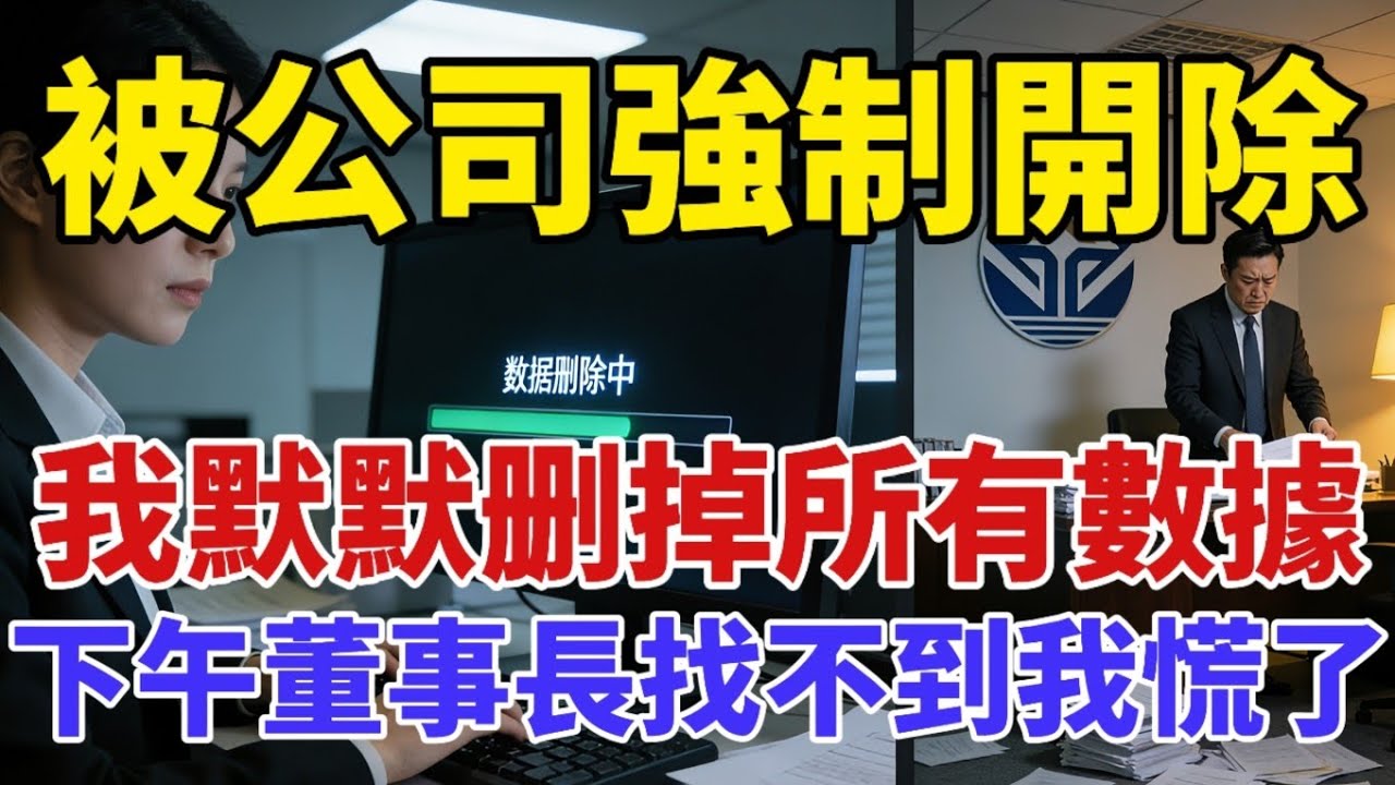 被公司強制開除，我默默删掉所有數據，下午董事長找不到我慌了