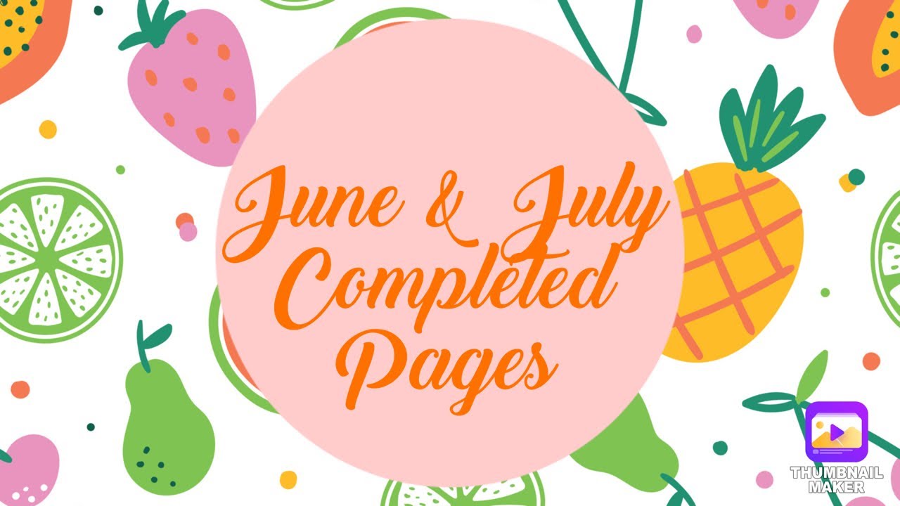 Completed Coloring Pages for June & July 2023: Adult Coloring