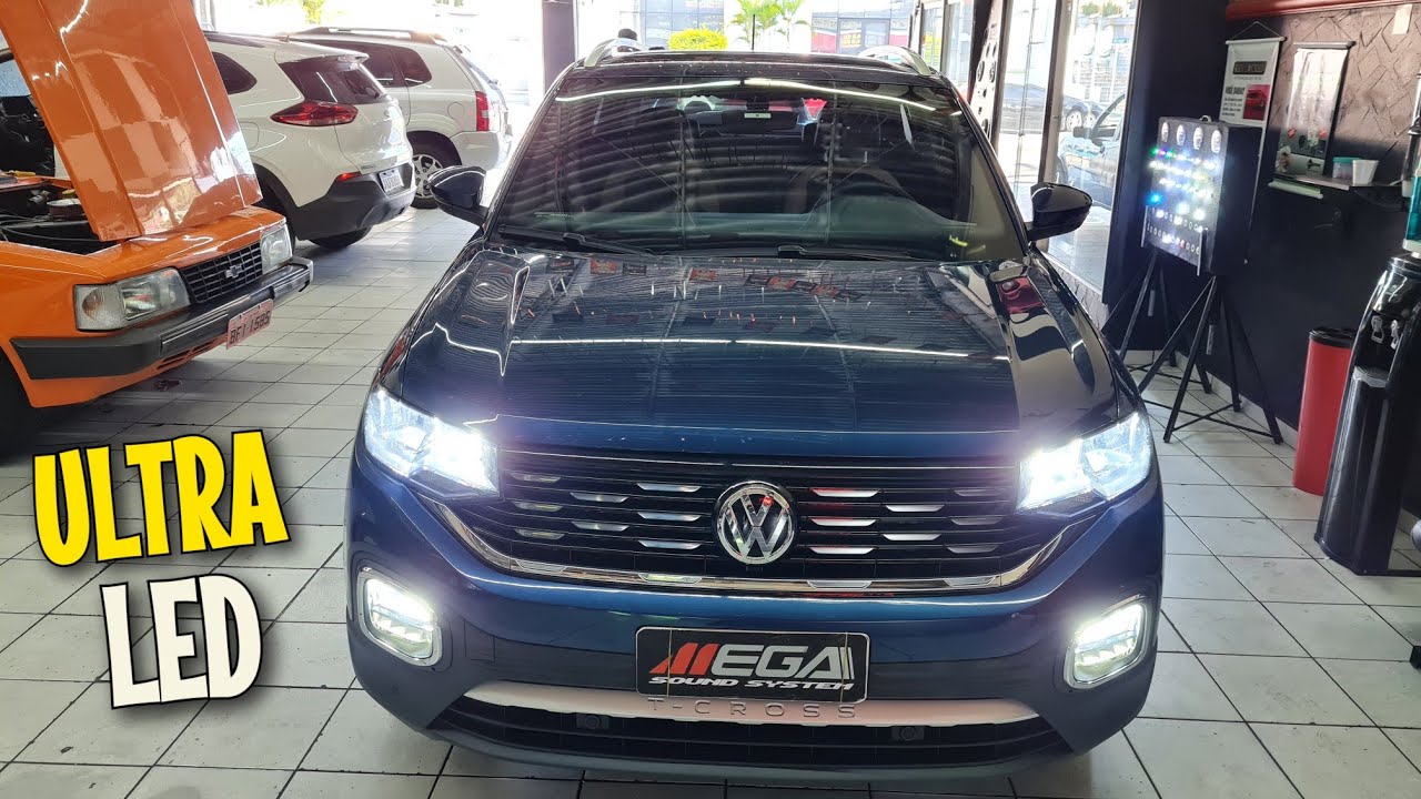 Vw Tcross Highline 2021 Lâmpadas Ultra Led H7-H11 Faróis Baixo/Alto/Milha