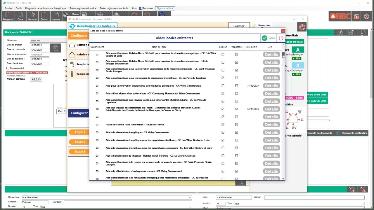 [OBBC - WinAudit]  Dupliquer un scénario et le scinder en plusieurs étapes