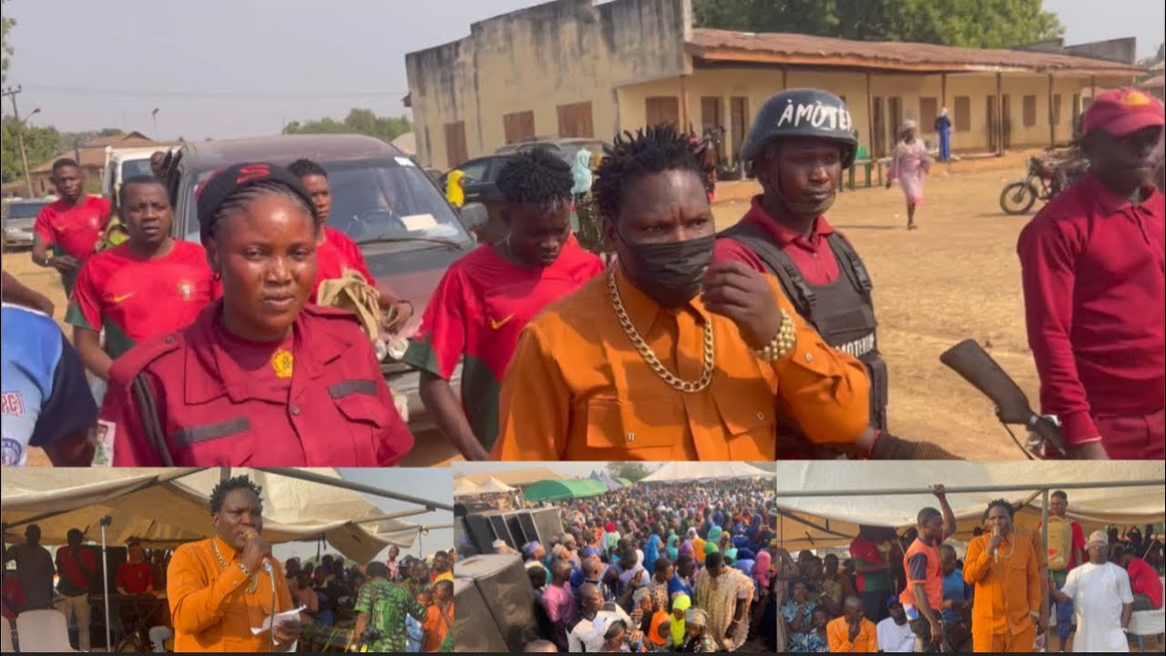 See The People Welcome Akobi Osupa Today At Okaka For 20 Years Anniversary Of king Azeez Gbadewolu 1
