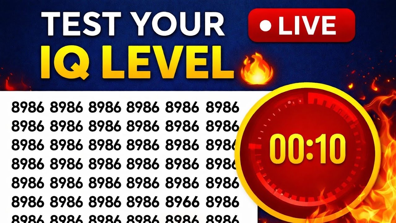 TEST YOUR IQ LEVEL 😨 #iqtest #livestream