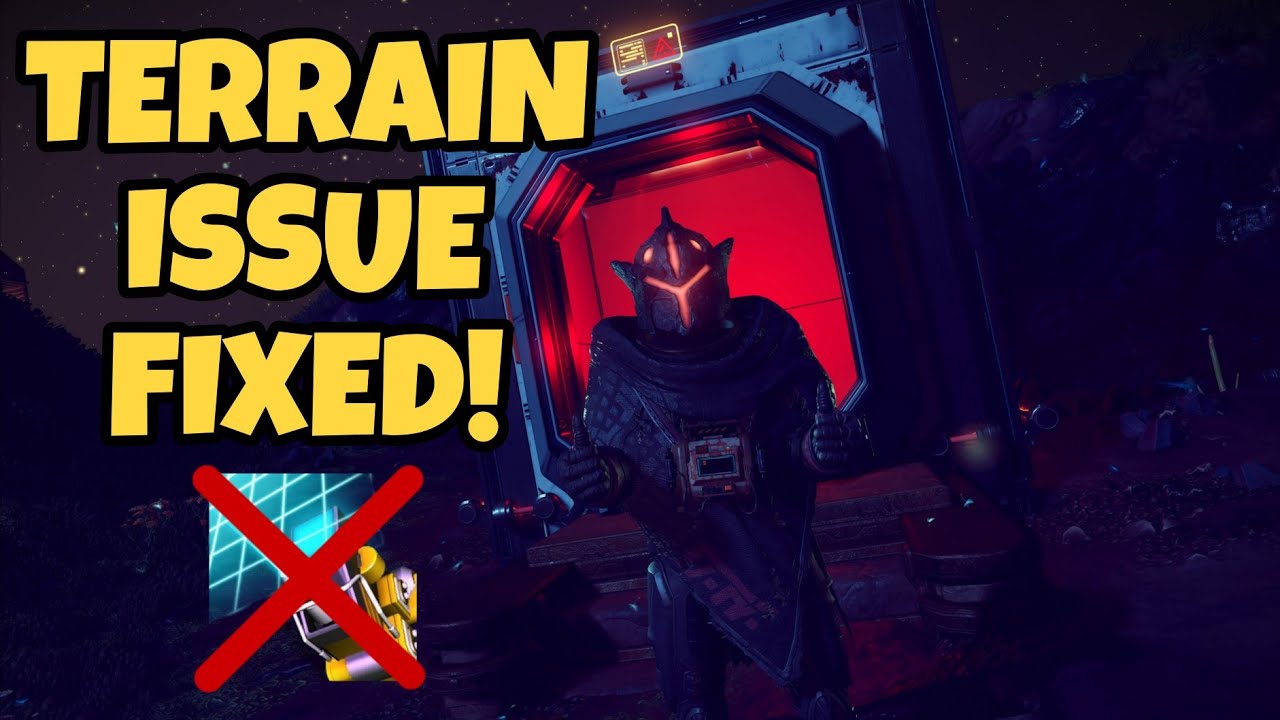 Build Underground Bases Without Terrain Regenerating! No Man's Sky!
