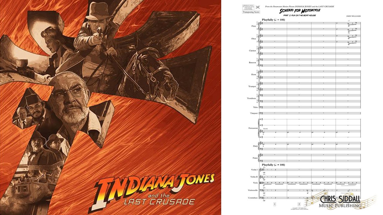 SCHERZO FOR MOTORCYCLE from Indiana Jones and the Last Crusade - John Williams