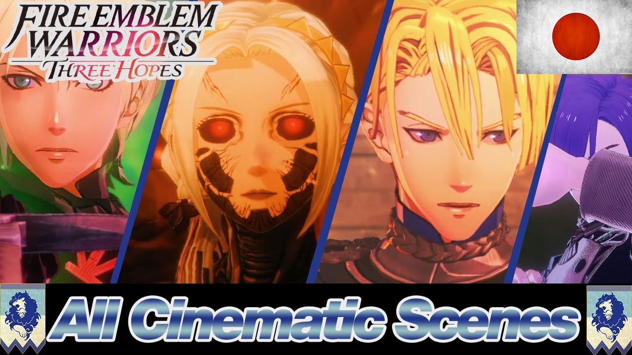 All Azure Gleam (Blue Lions) Cinematic Cutscenes(Japanese) | Fire Emblem Warriors Three Hopes(FEW3H)