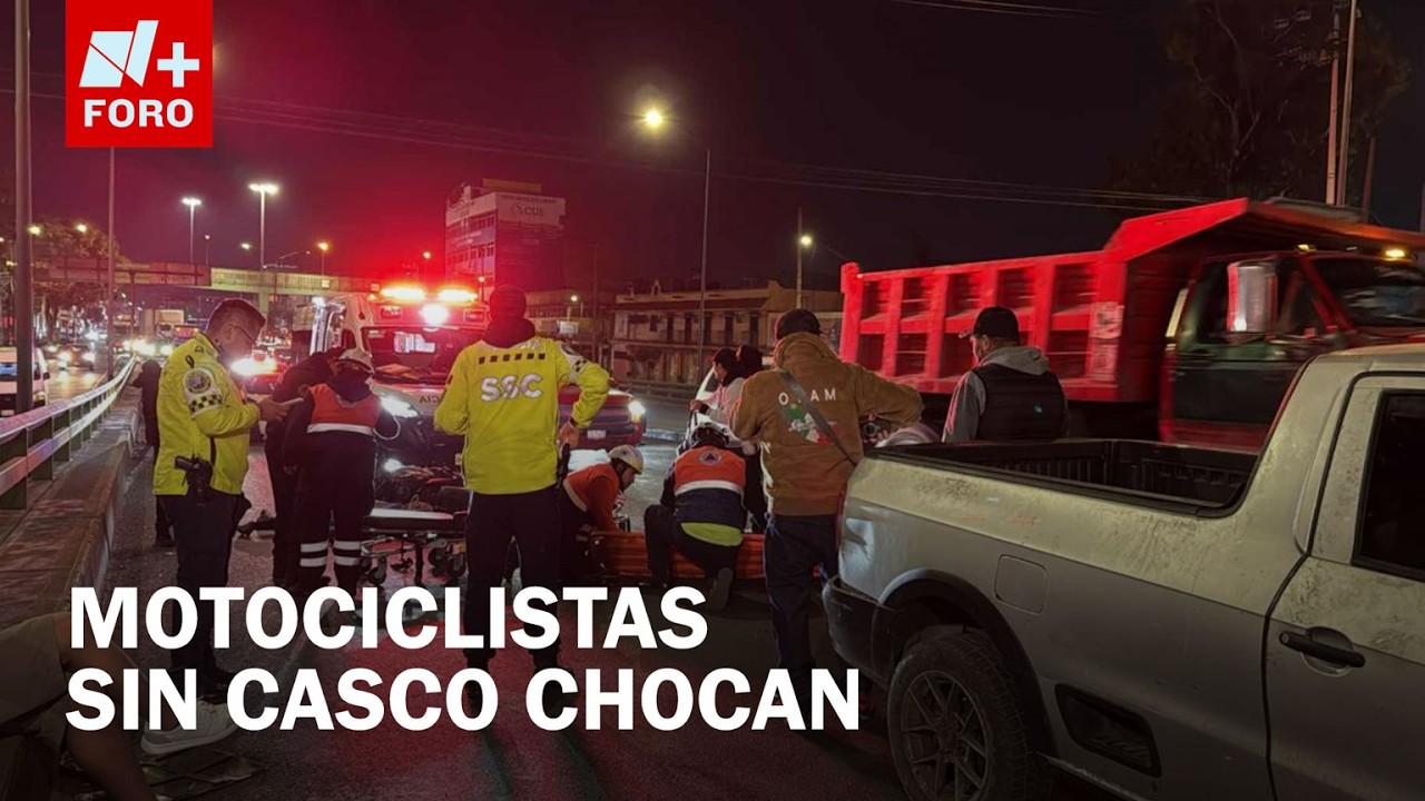 Muere mujer en accidente de moto en Iztapalapa; No portaba casco