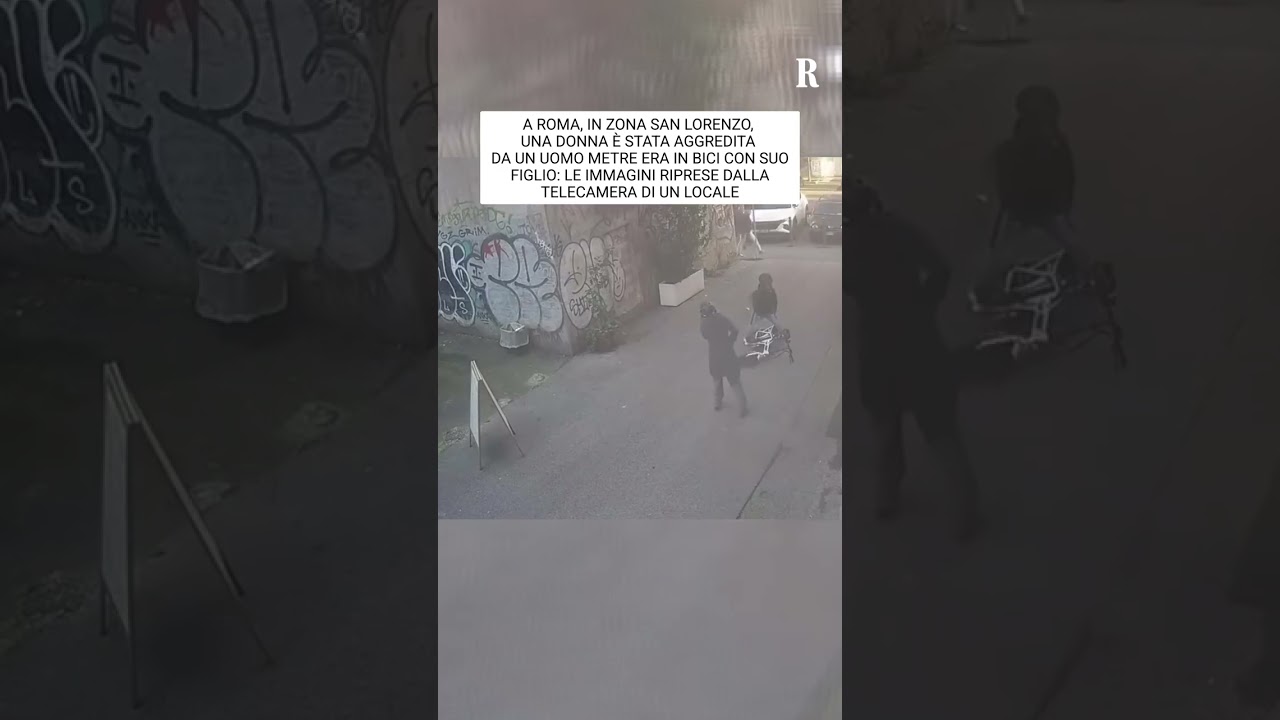 Roma, mamma e figlio aggrediti da un uomo incappucciato: colpiti mentre erano in bici