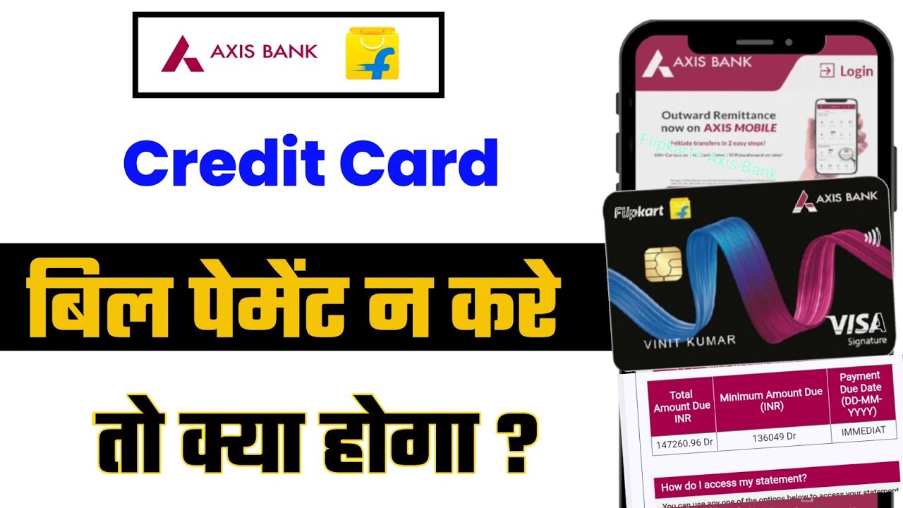 Axis Bank Flipkart Credit Card Bill Payment Nahi Kiya To Kya Hoga? | Late Fee, Penalty & Score