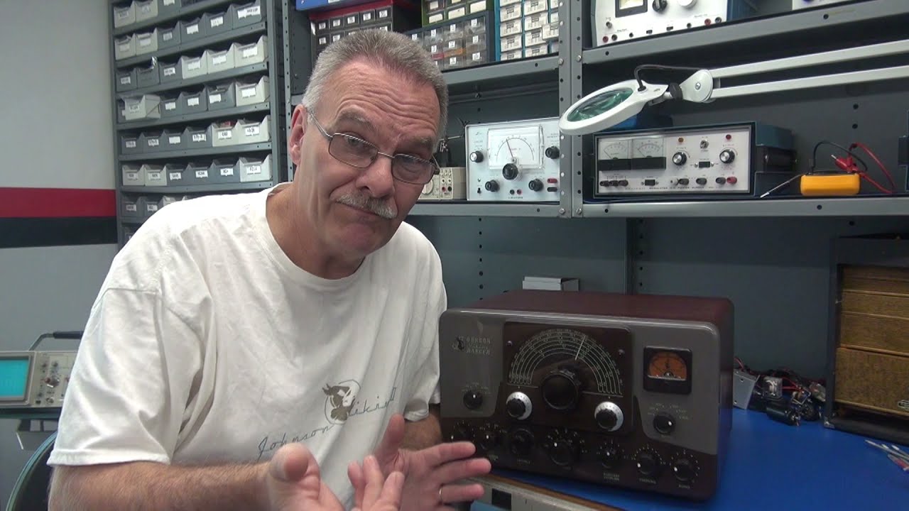 EF Johnson Ranger Ham Radio Transmitter Hum in Audio Repair test Part 2