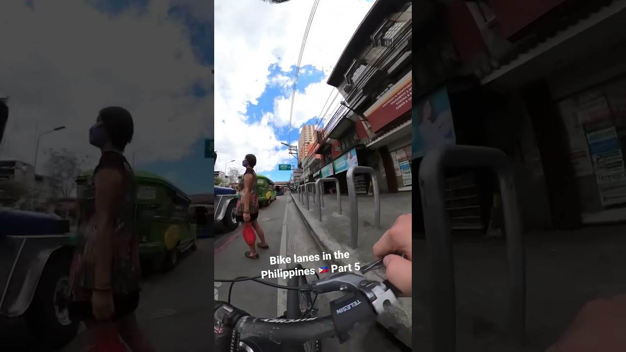 Bike lanes in the Philippines 🇵🇭 Part 5 (12/30/2021) #shorts&nbsp;&nbsp; #bikes #cycling #Manila