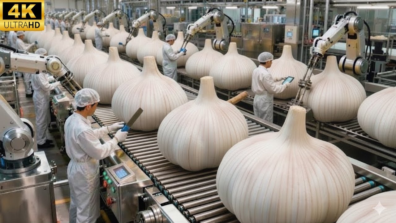 Inside a Giant Garlic Powder Factory: Modern Processing Line
