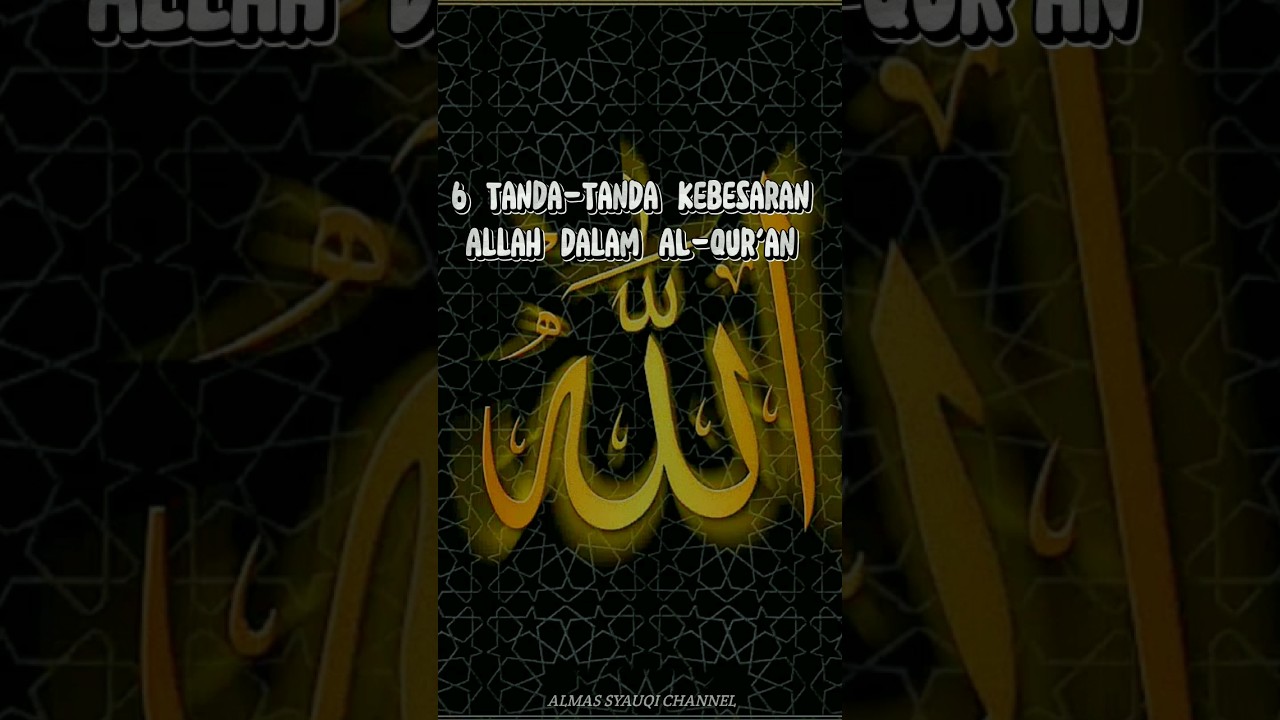 inilah 6 Tanda-Tanda Kebesaran Allah SWT #islamic #agama #maherzain #shorts #dakwah #yearofyou