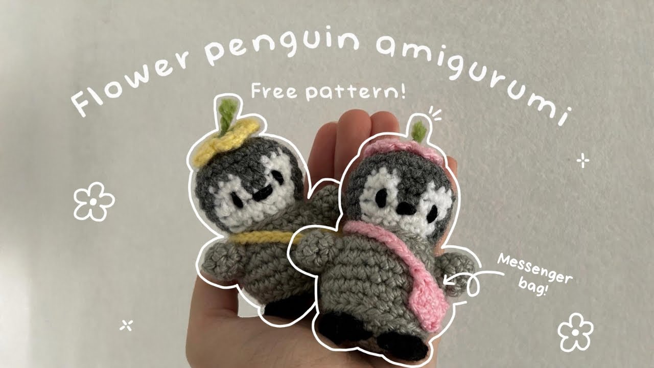 crochet flower penguin | Amigurumi tutorial 💞