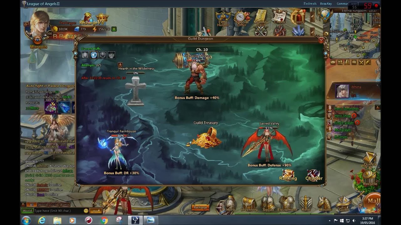 League Of Angels 2 Guild Dungeon Tutorial