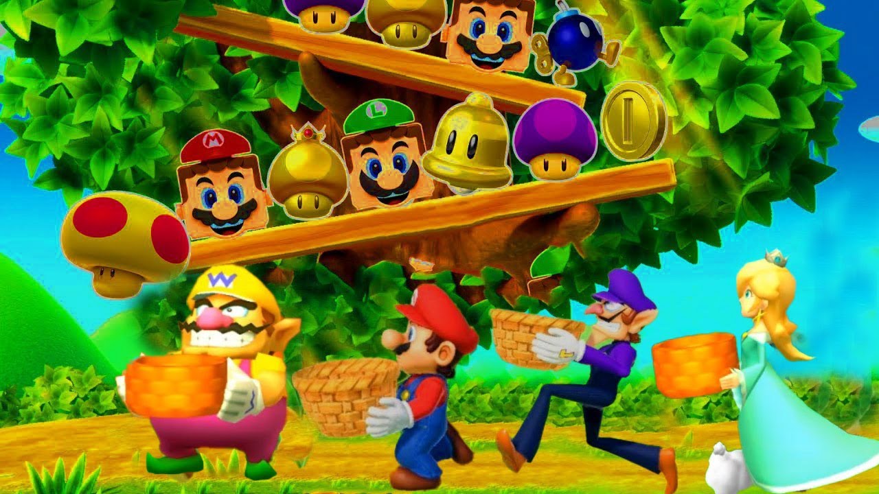 Mario Party The top 100 Minigames Mario vs Rosalina vs Wario vs Waluigi
