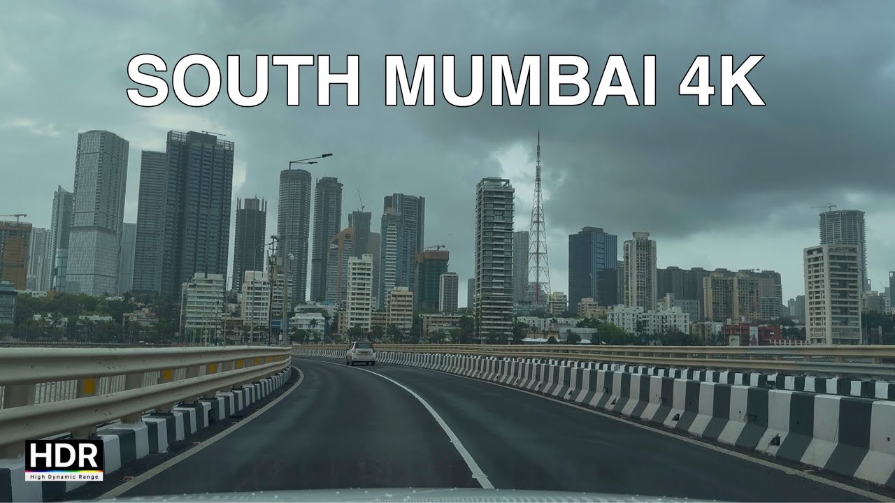 South Mumbai 4K - Driving Downtown - Morning Drive 
