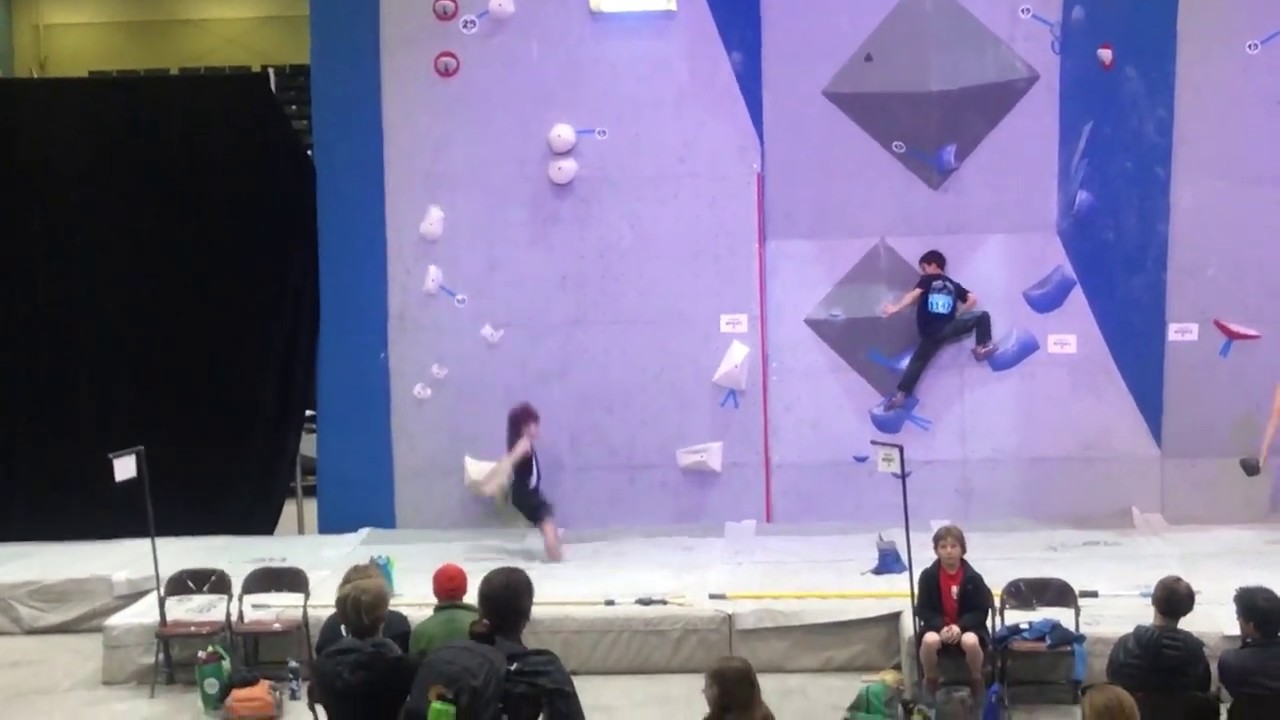 2019 USAC Bouldering Youth Nationals - Redmond Oregon -  Route #1