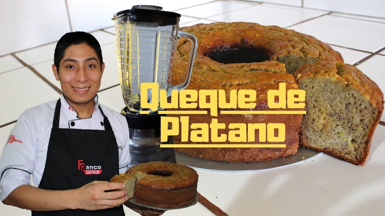 Queque de platano en licuadora | facil y rapido