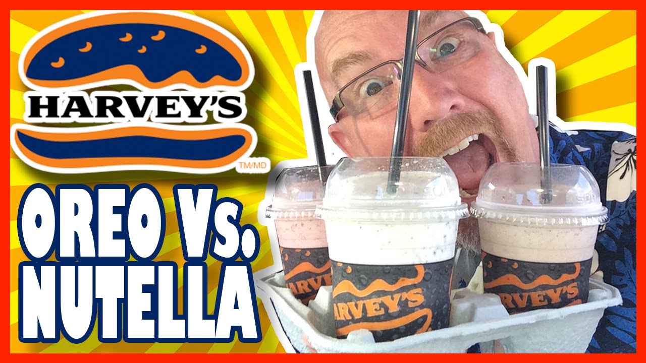Harvey's Hand Spun Milkshakes Nutella vs Oreo & Nutella-Strawberry | KBDProductionsTV