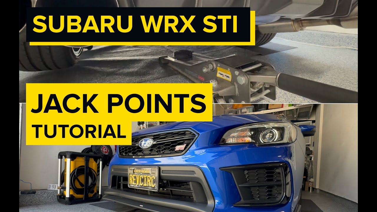 Как поднять домкрат на Subaru WRX STI 2015–2021 годов: руководство по передним и задним точкам ус...