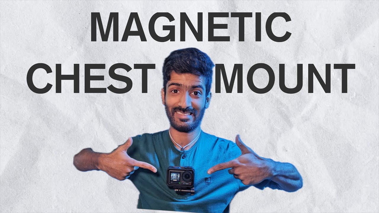 Magnetic Chest Mount System for Action Camera (Compatible with GoPro, DJI, Insta360 etc)