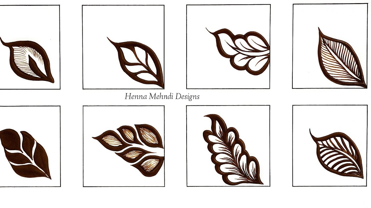 Defferent types of leafs 🌿 mehndi design | Patti wali mehndi design | Henna Mehndi Designs 
