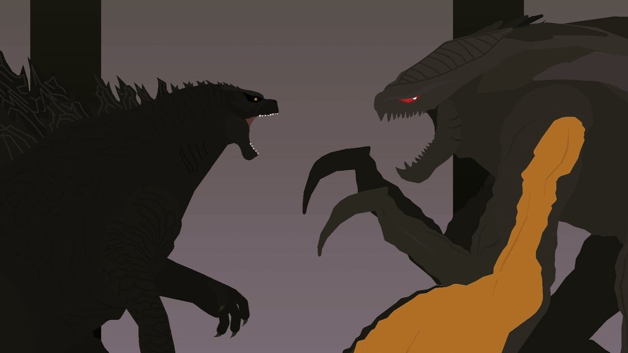 Dagon vs Muto Prime / Animação Stick Nodes ( Monsterverse)