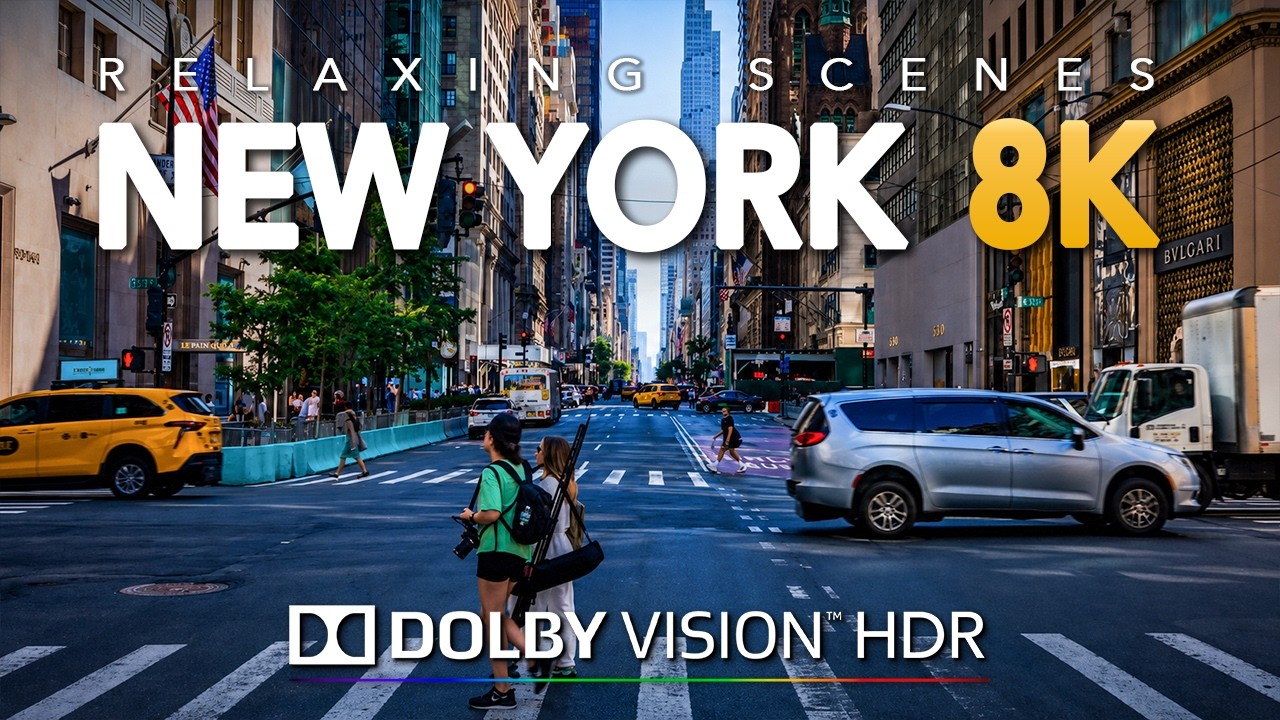 Driving New York City 8K Dolby Vision HDR