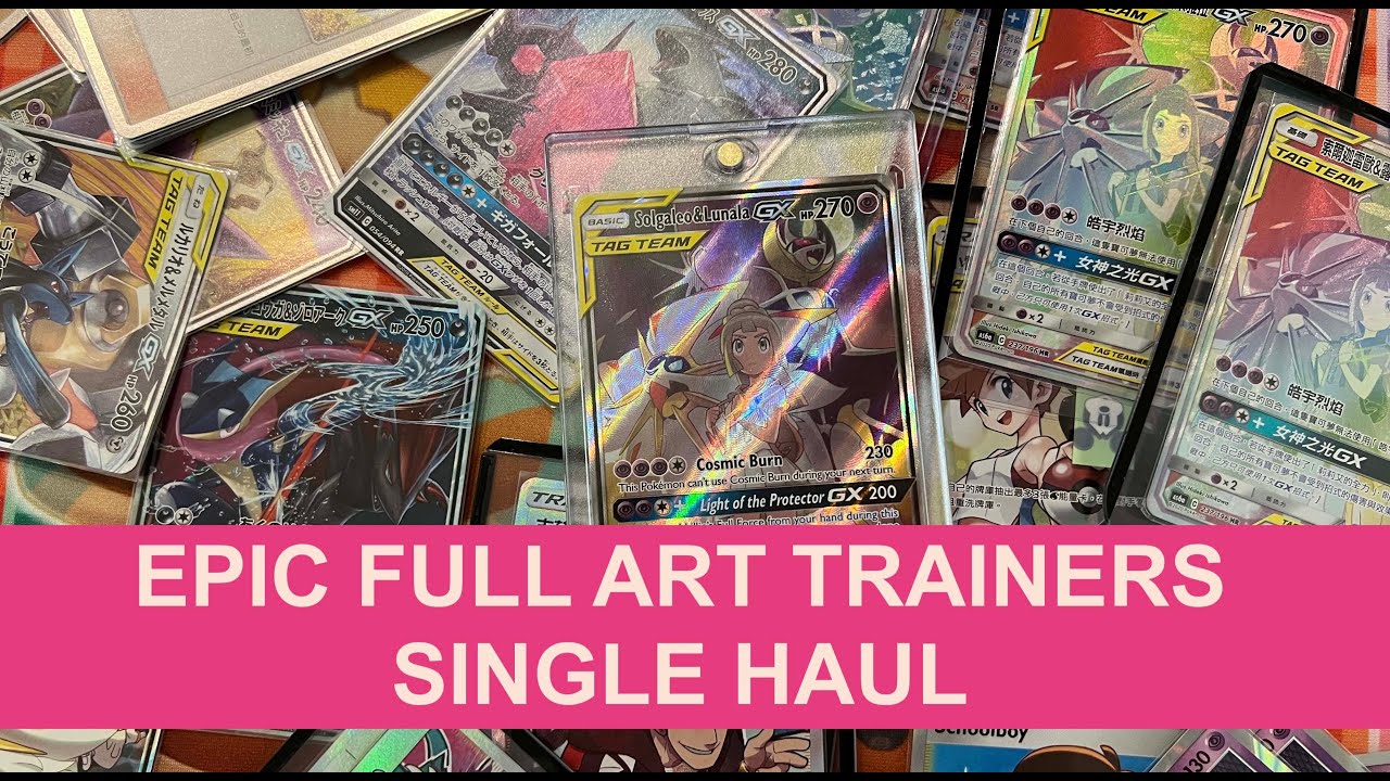 Ultimate Pokemon Card Haul : Full Art Trainers Purchases Edition! [4K]