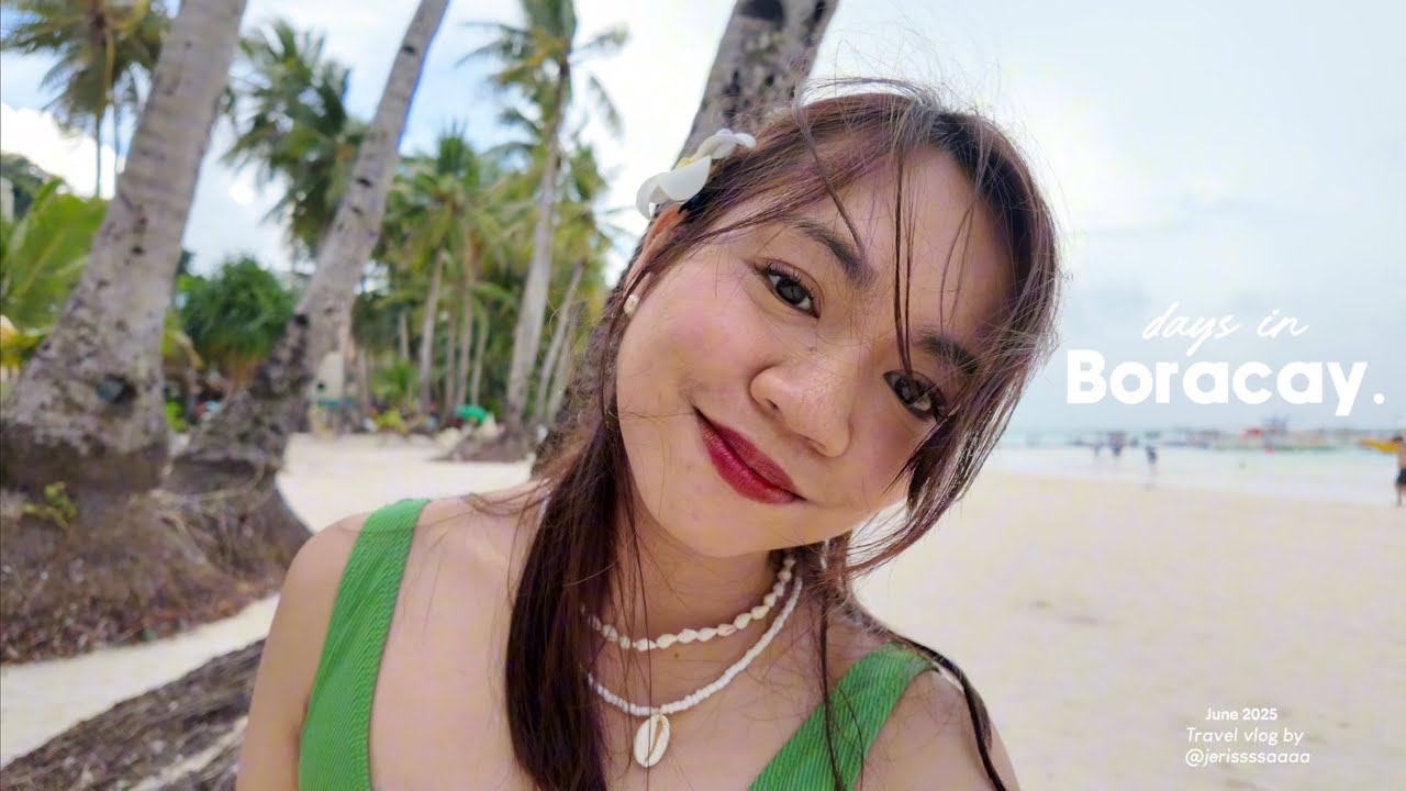 BORACAY vlog part 1 : First time in Bora, exploring and trying out cafes.  ⋆ ✿🥥🐚🌊✿⋆