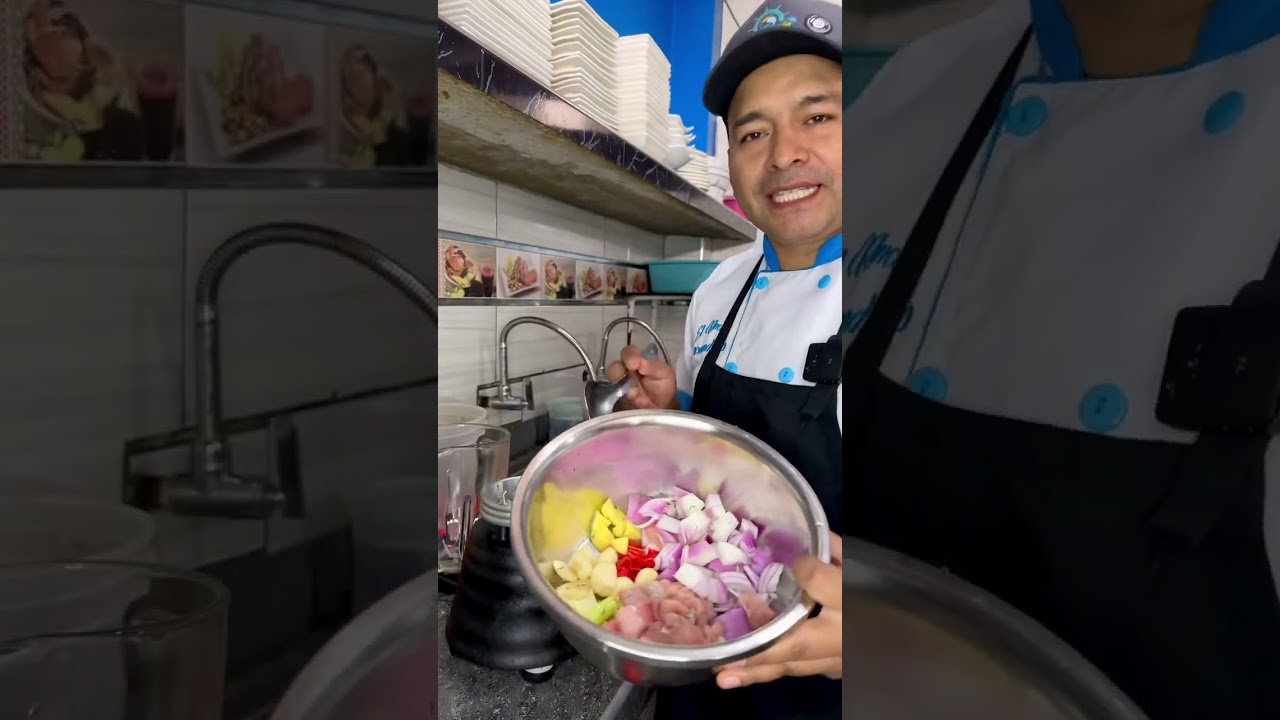 Tutorial de como preparar base de ceviche y leche de tigre #food #lechedetigre #cevicheperuano #fyp