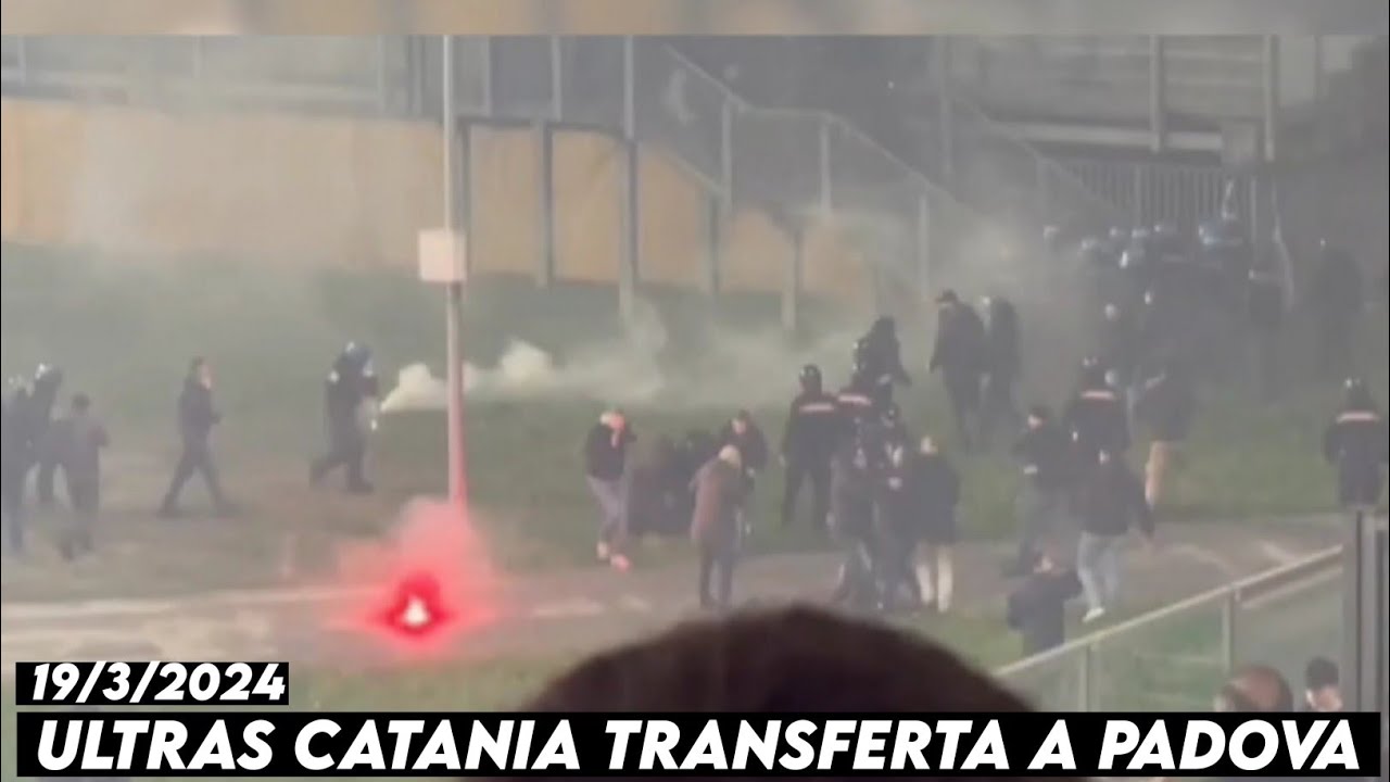 ULTRAS CATANIA TRANSFERTA A PADOVA || Padova vs Catania 19/3/2024