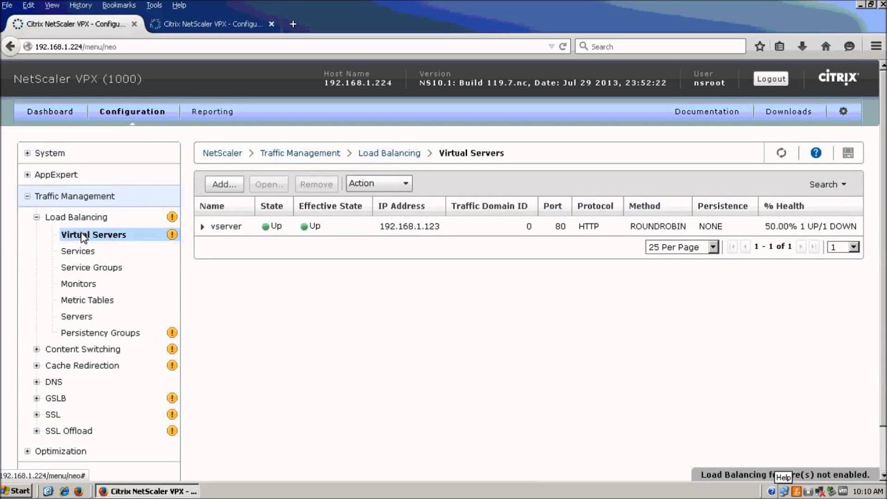 Configure Citrix NetScaler for High Availability ability