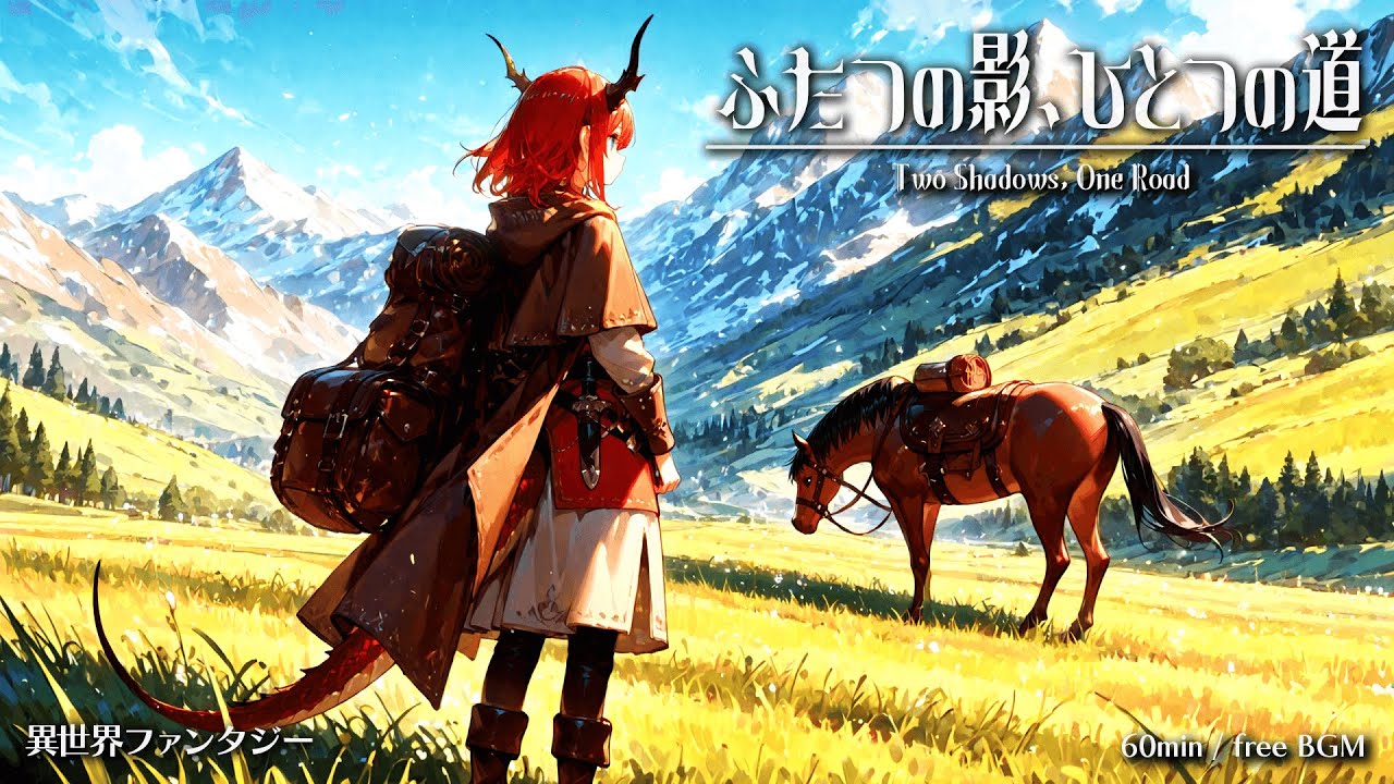 【Isekai Fantasy Music】Two Shadows, One Road【Free BGM / 60min】