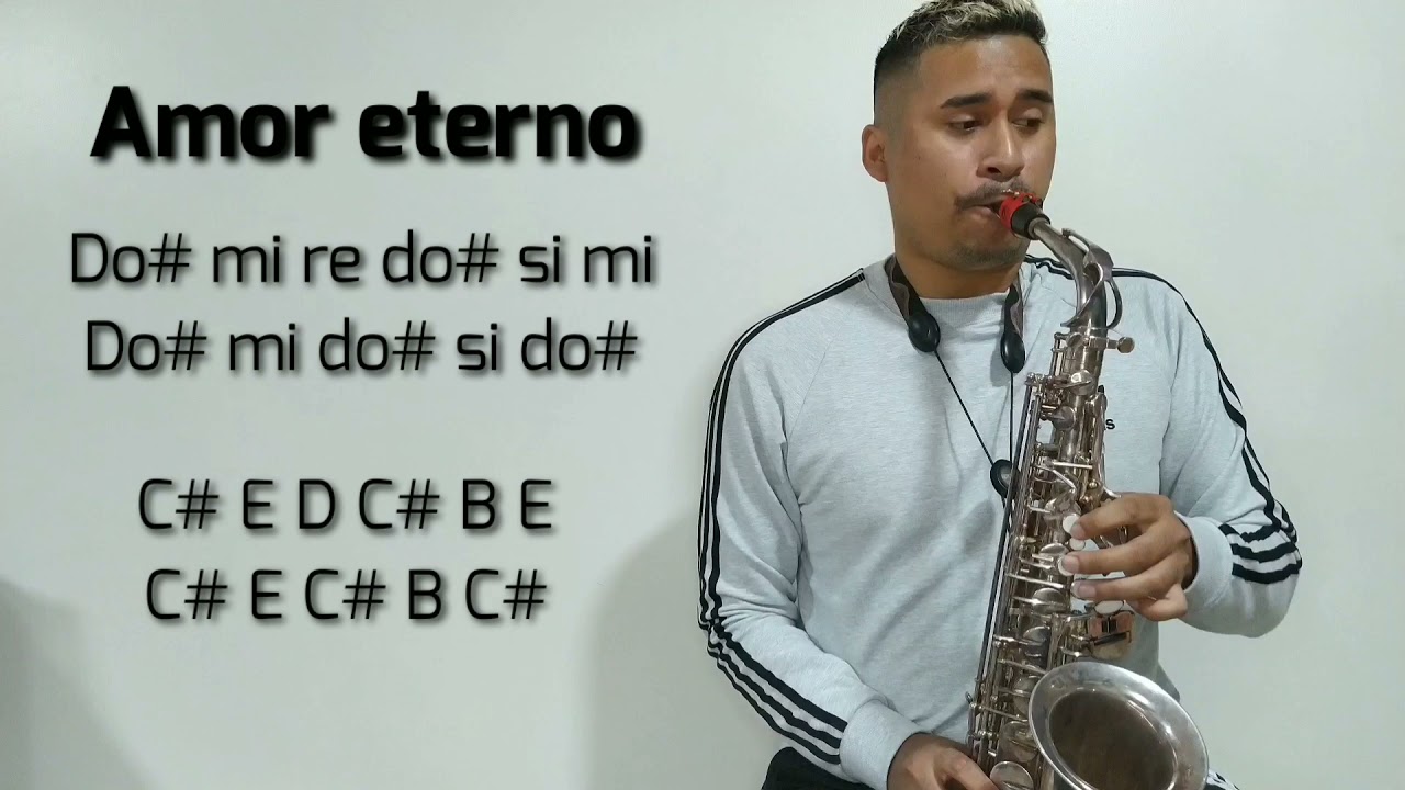 AMOR ETERNO  [ sax tutorial 🎷]