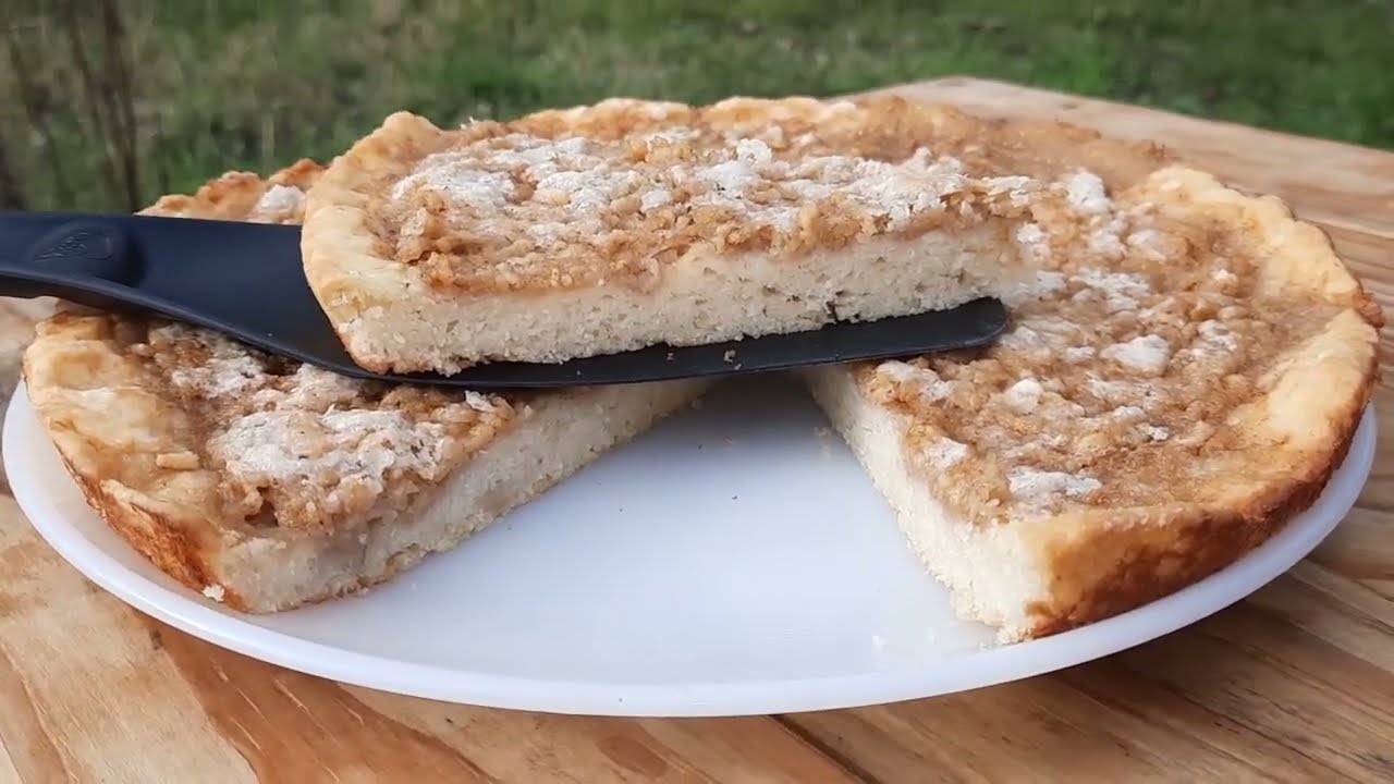 TARTA de MANZANA receta de un Huevo con Harina LEUDANTE  casera SALUDABLE al Horno