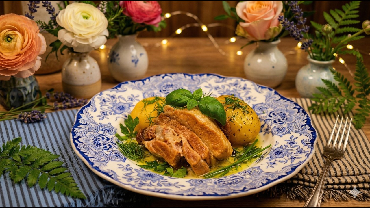 Fall Off The Bone Pork Ribs with Potatoes in One Pot - So Tender and Delicious!