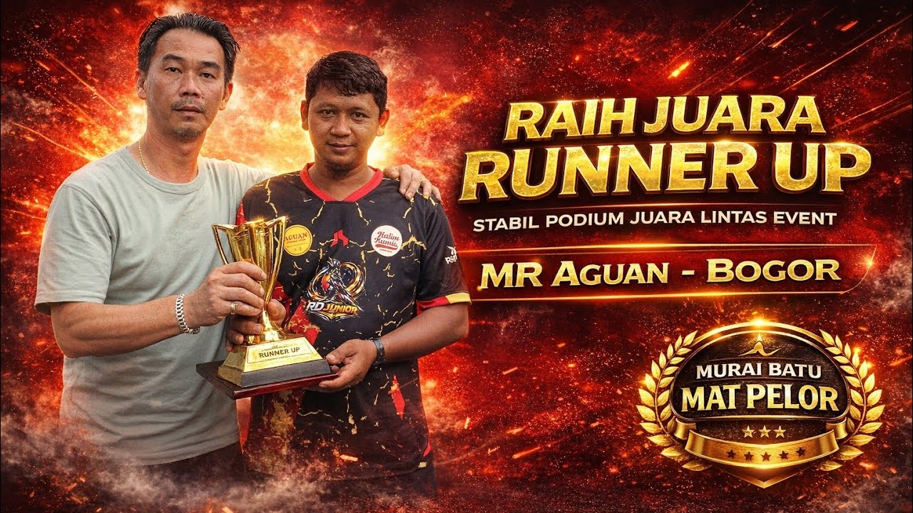 MURAI BATU MAT PELOR - MR AGUAN - BOGOR !!   Masih stabil podium juara di setiap event manapun !!