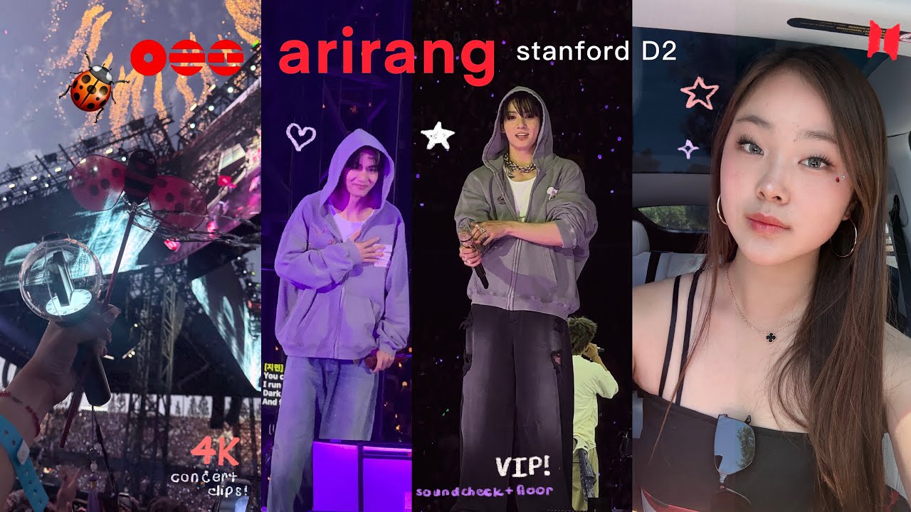 concert 𝐯𝐥𝐨𝐠 ❤️ &bull; BTS arirang in stanford! ✧︎ day 2 VIP floor & soundcheck ♡