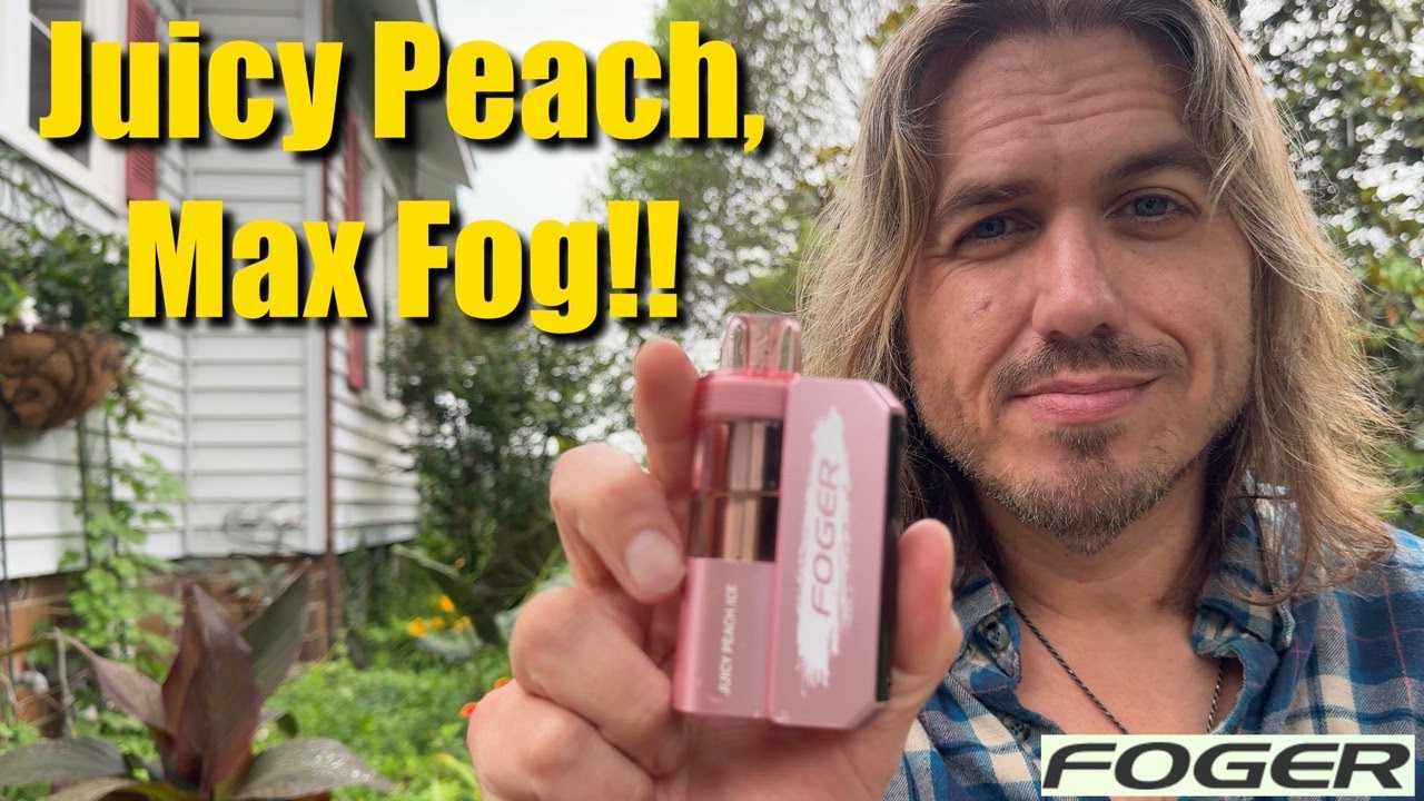 Foger Juicy Peach Ice Full Review! MASSIVE CLOUDS!