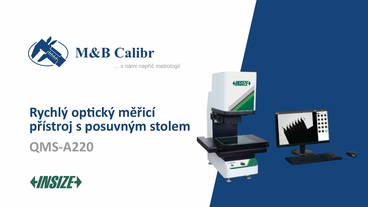 Rychlý optický měřicí přístroj INSIZE QMS-A220 s posuvným stolem