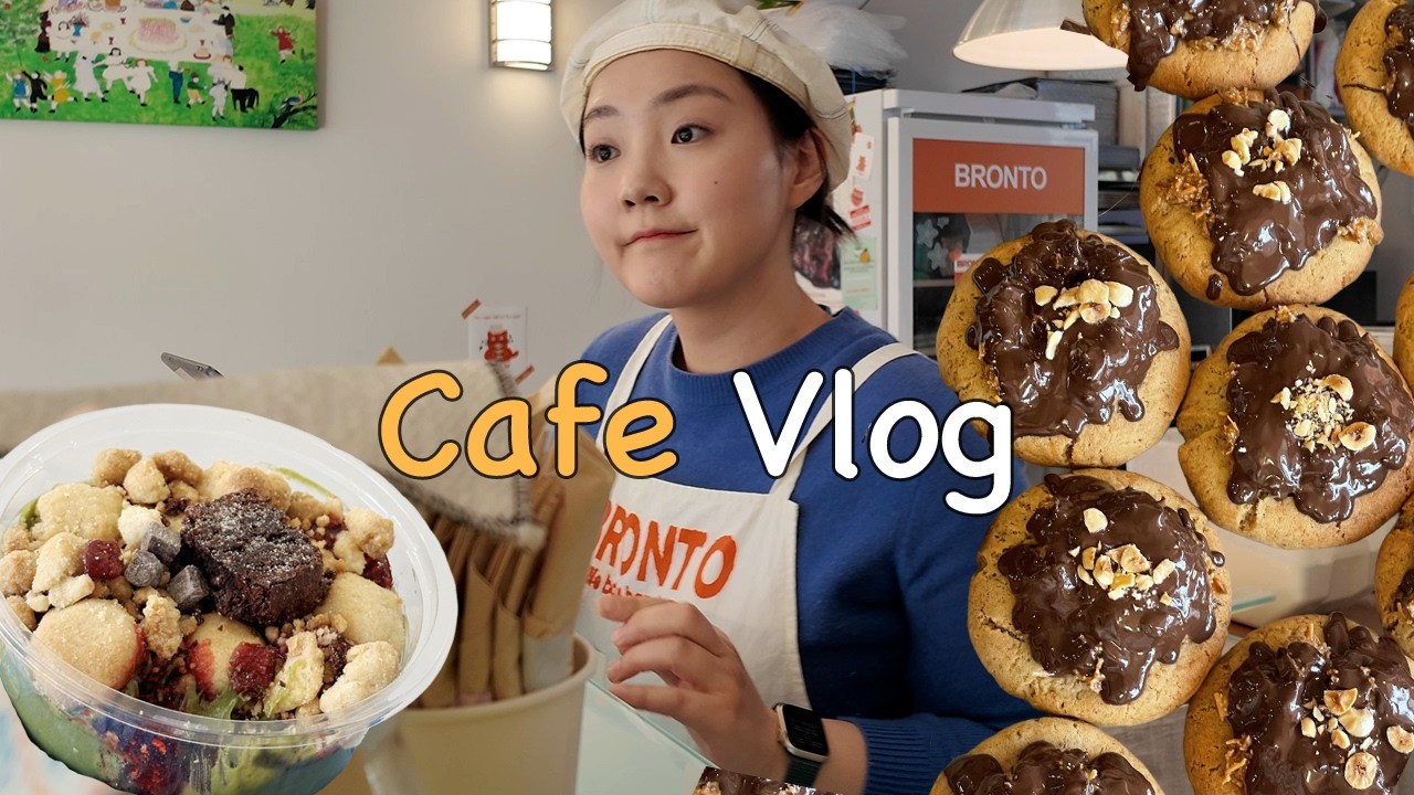 [Cafe Vlog]확~달라진 카페브이로그 다시 시작합니다!🧡ㅣ비건디저트카페ㅣ자매카페브이로그