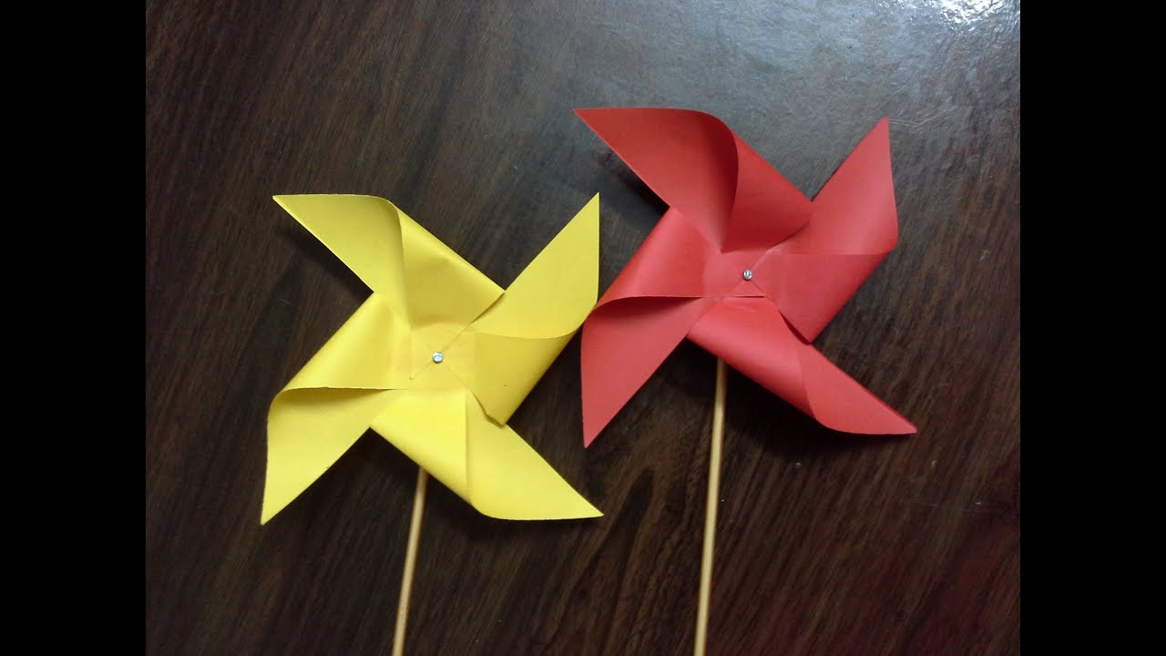how to make a paper windmill (tutorial) paper pinwheel