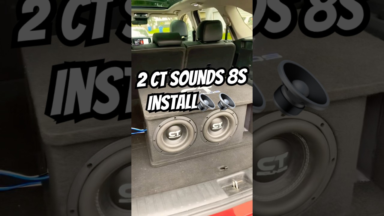2 8-дюймовые колонки для установки #сабвуфер #автомобильныйаудио #автомобильнаястерео #басоваягол...