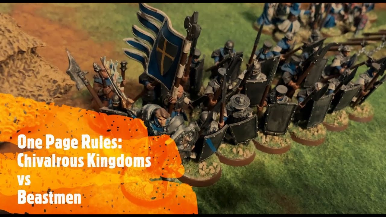 OPR Introduction and Battle Report 01: Chivalrous Kingdoms vs Beastmen