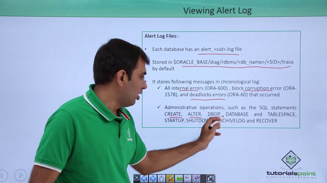 Oracle DB - Alert Log, Trace Files & ADR