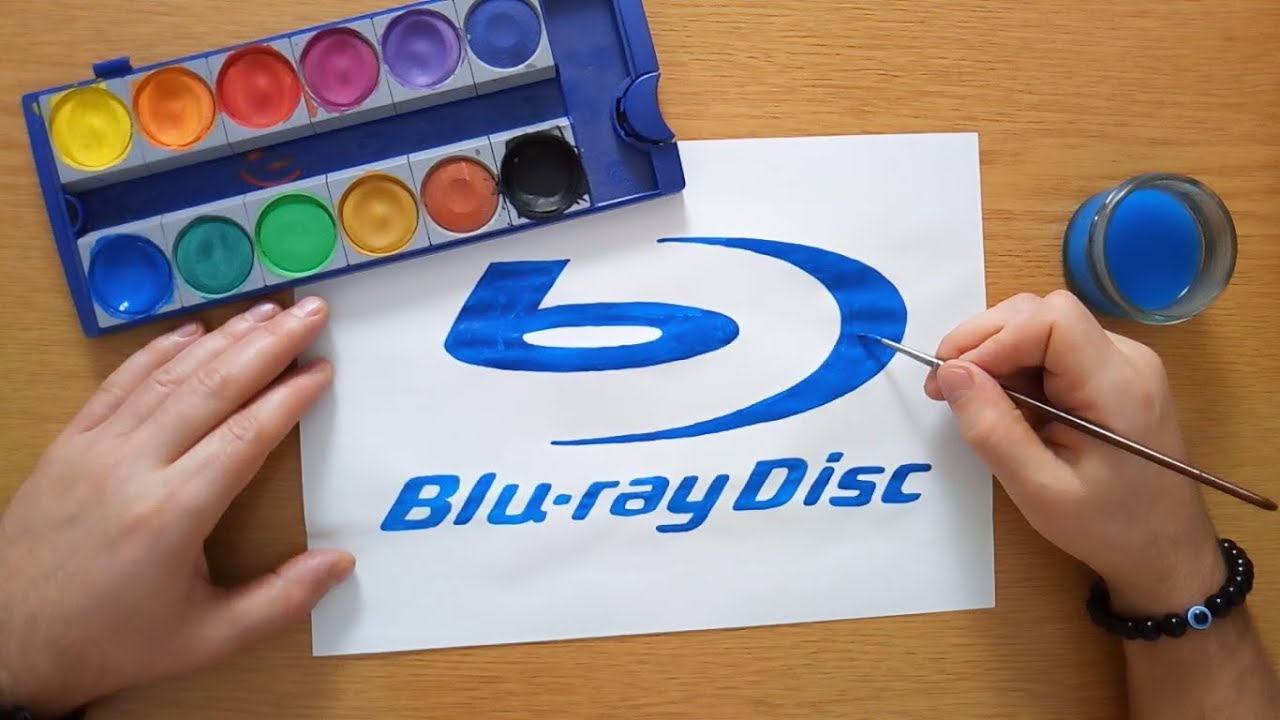 How to draw the Blu-ray Disc logo