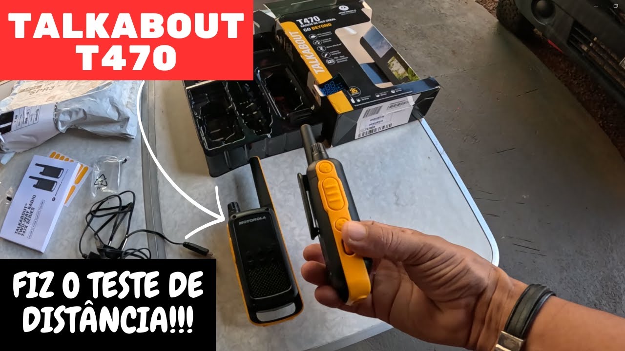 TALKABOUT T470 // fiz o teste de distância!