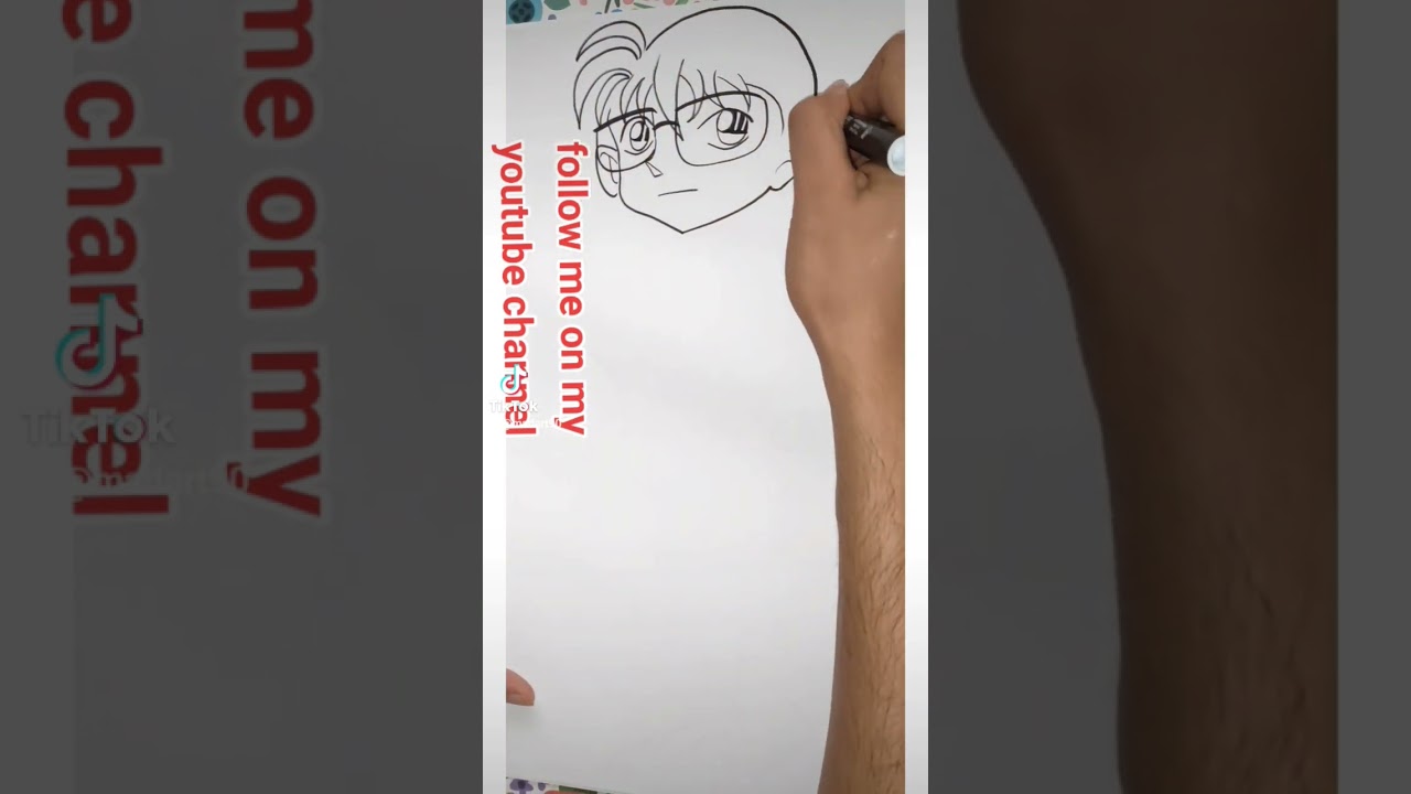 drawing detective conan #drawing #draw #detectiveconan #drawforkids